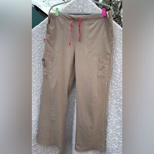 Carhartt Women’s Beige Flex Bootcut Scrub Pants.